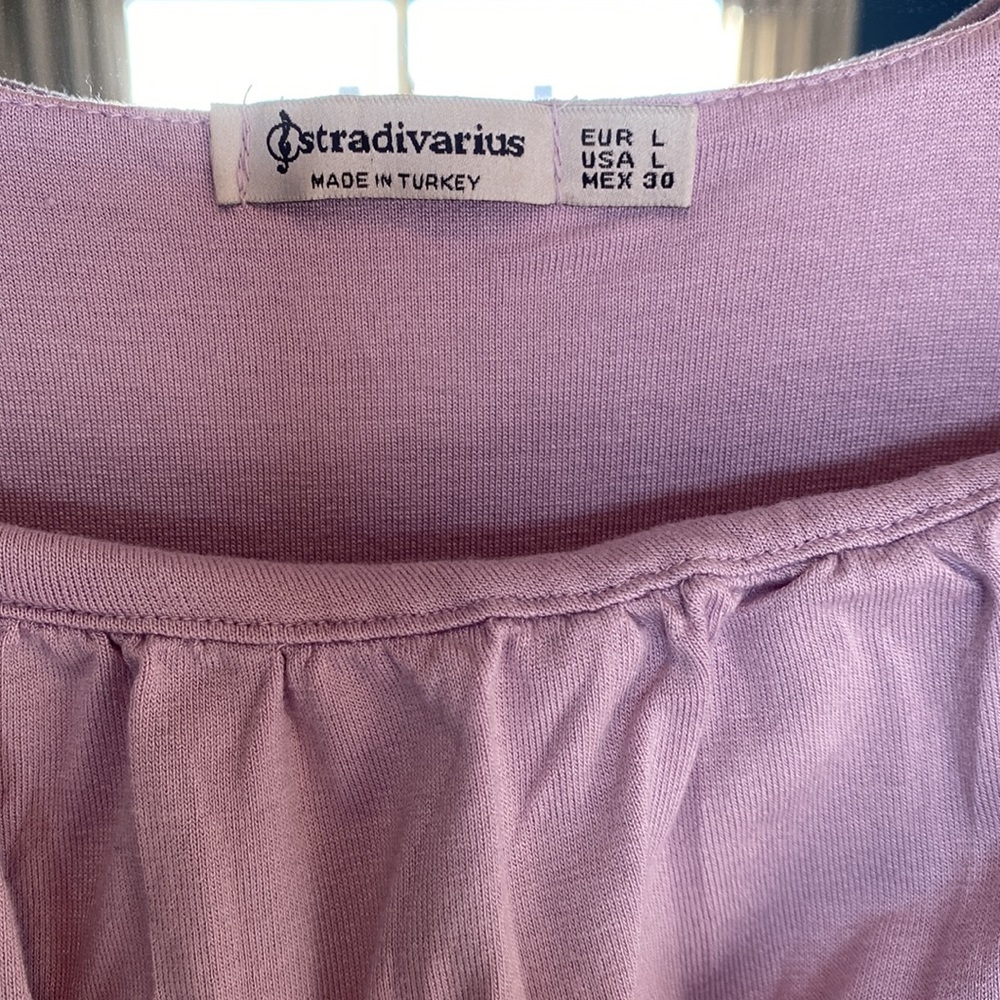 3 For $25! Stradivarius Lavender Bustier Style Tank Top - Picture 3 of 4
